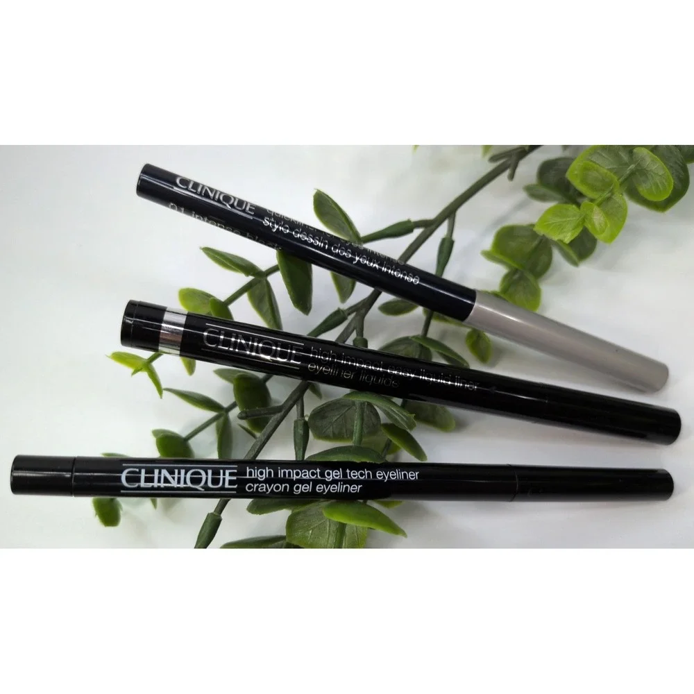 NEW LOT3🌿Clinique High Impact Gel Tech Eyeliner 01 Intense Black Quick Liquid